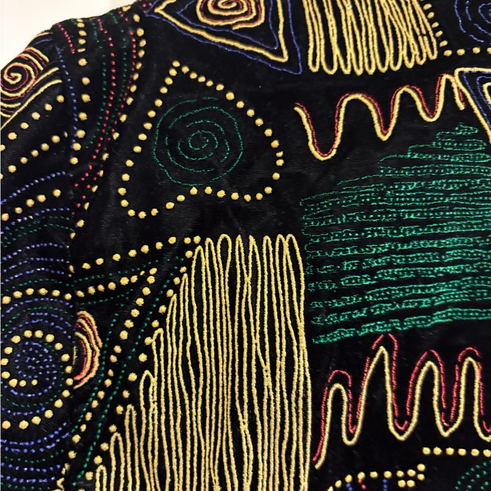 Colorful Geometric Patterned Jacket - Picture 7 of 8